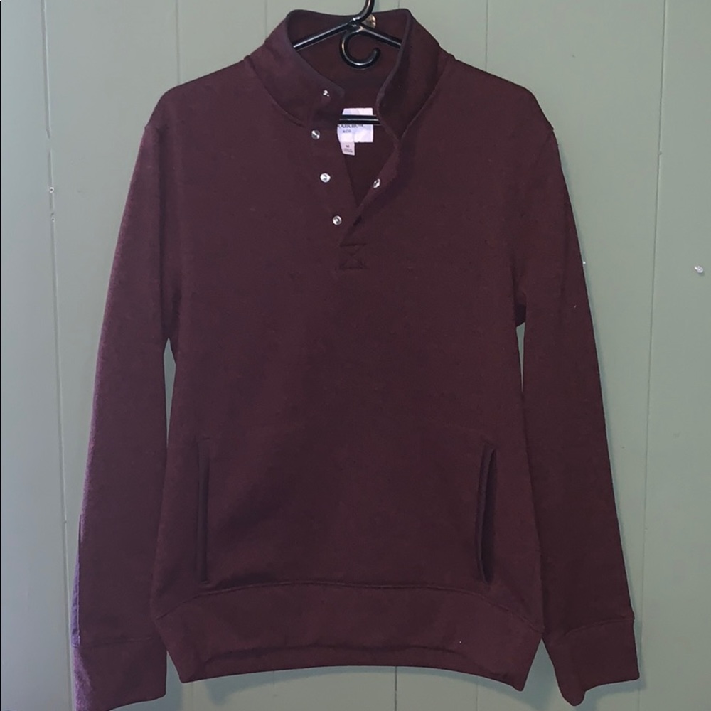 Maroon thick men’s pullover